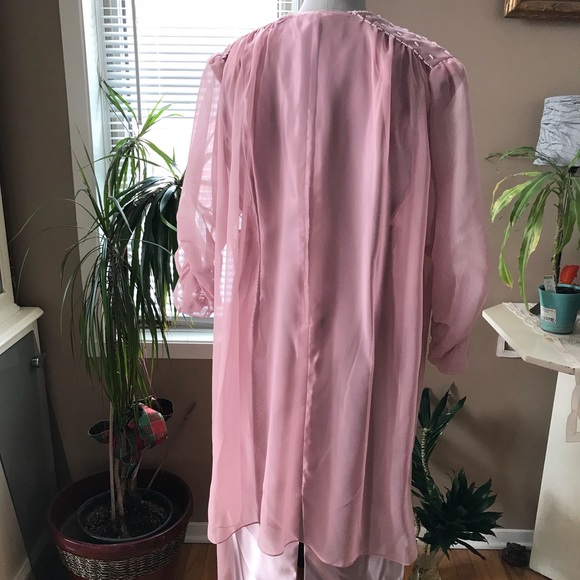 Plus size special occasion 2pcs dress and jacket - Picture 5 of 5